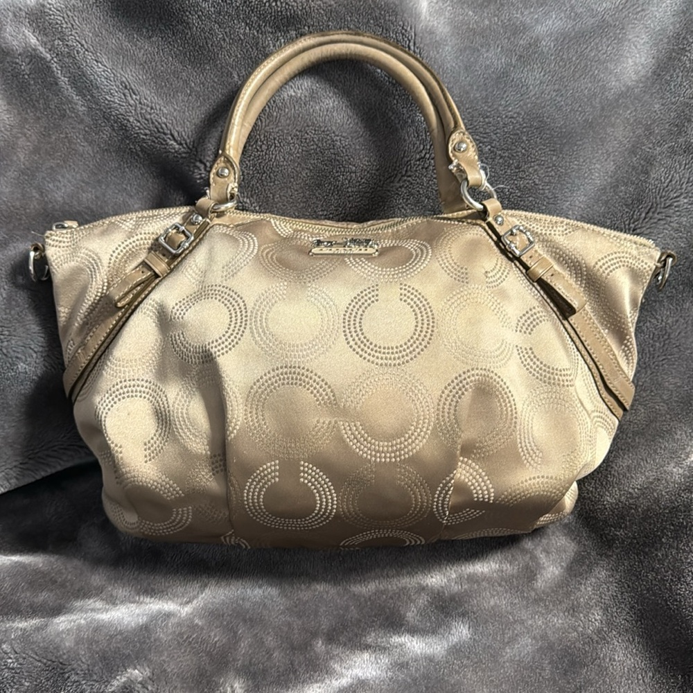 SATIN COACH SHOULDER BAG - Picture 4 of 16